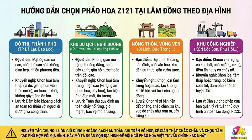 Hướng dẫn mua pháo hoa chính hãng Z121 tại Lâm Đồng Hướng dẫn mua pháo hoa Z121 tại Lâm Đồng