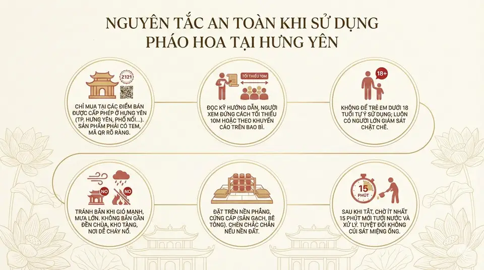 Lưu ý an toàn khi sử dụng pháo hoa Z121