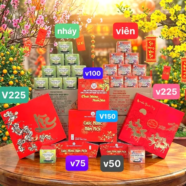 Các loại pháo hoa Bộ Quốc Phòng Z121